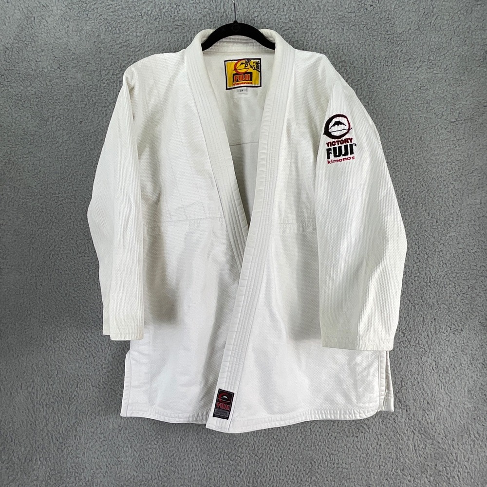 Fuji Victory BJJ Gi Kimono Top Mens A4 White Excellent Pearl Weave Cotton
